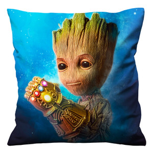 BABY GROOT INFINITY GAUNTLET Cushion Case Cover BABY GROOT INFINITY GAUNTLET Cushion Case Cover
