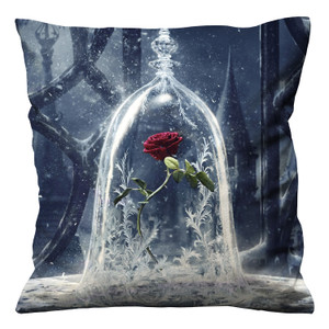 BEAUTY AND THE BEAST ART GLASS Cushion Case Cover