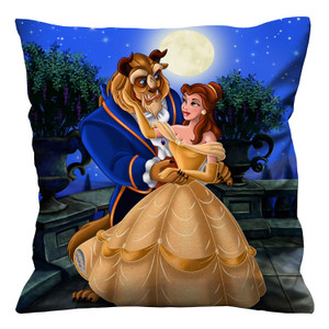 BEAUTY AND THE BEAST CARTOON DISNEY Cushion Case Cover BEAUTY AND THE BEAST CARTOON DISNEY Cushion Case Cover