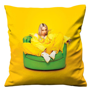 BILLIE EILISH IN YELLOW Cushion Case Cover
