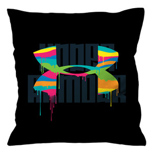 BLACK UNDER ARMOUR COLORFUL PAINT Cushion Case Cover