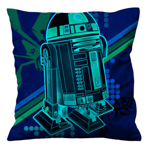 BLUE GREEN R2D2 Cushion Case Cover