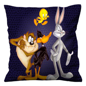 BUGS BUNNY DAFFY TWEETY TAZ Cushion Case Cover