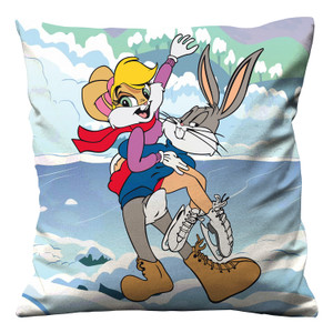 BUGS BUNNY LOLA ICE SKATING Cushion Case Cover BUGS BUNNY LOLA ICE SKATING Cushion Case Cover