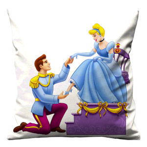CINDERELLA AND PRINCE Cushion Case Cover