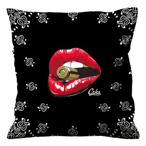 CROOKS AND CASTLES LIPS BULLET Cushion Case Cover
