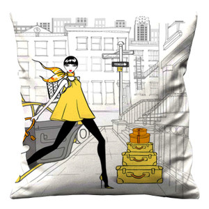 ENCHANTED MEGAN HESS CITY Cushion Case Cover ENCHANTED MEGAN HESS CITY Cushion Case Cover