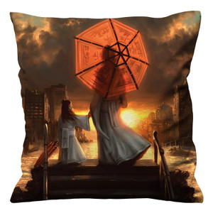 GEISHA AND FRIEND SUNSHINE Cushion Case Cover GEISHA AND FRIEND SUNSHINE Cushion Case Cover