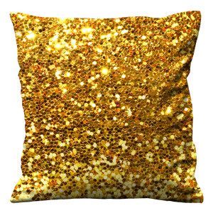 GOLD SEQUINS Cushion Case Cover