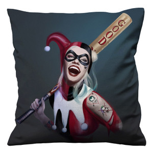 HARLEY QUINN CLOWN Cushion Case Cover HARLEY QUINN CLOWN Cushion Case Cover