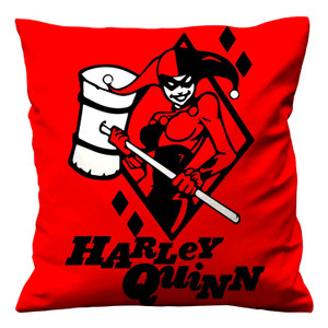 HARLEY QUINN RED Cushion Case Cover HARLEY QUINN RED Cushion Case Cover