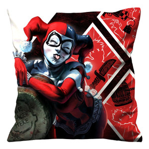 HARLEY QUINN THE CLOWN Cushion Case Cover HARLEY QUINN THE CLOWN Cushion Case Cover