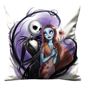 JACK AND SALLY NIGHT BEFORE CHRISTMAS CARTOON Cushion Case Cover JACK AND SALLY NIGHT BEFORE CHRISTMAS CARTOON Cushion Case Cover