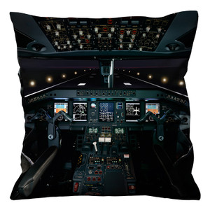 JET AIRPLANE KOKPIT Cushion Case Cover