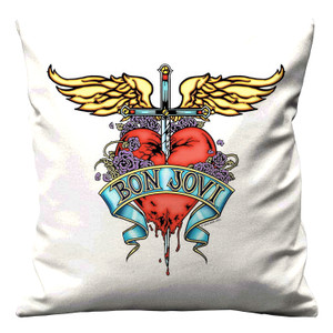 JON BON JOVI LOGO Cushion Case Cover JON BON JOVI LOGO Cushion Case Cover