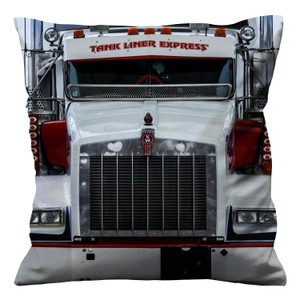 KENWORTH TRUCK WHITE Cushion Case Cover
