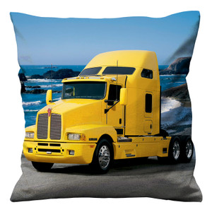 KENWORTH TRUCK YELLOW Cushion Case Cover KENWORTH TRUCK YELLOW Cushion Case Cover