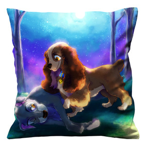 LADY AND THE TRAMP ART Cushion Case Cover