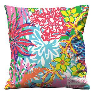 LILLY PULITZER FISHING Cushion Case Cover LILLY PULITZER FISHING Cushion Case Cover