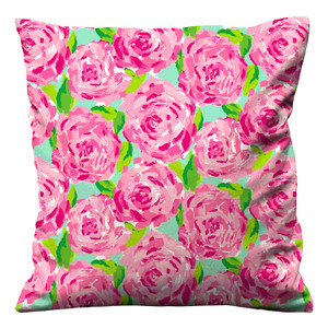 LILLY PULITZER ROSE Cushion Case Cover LILLY PULITZER ROSE Cushion Case Cover