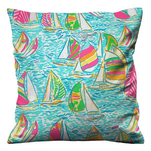 LILLY PULITZER SAILING Cushion Case Cover LILLY PULITZER SAILING Cushion Case Cover
