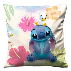 LILO STITCH FLOWER Cushion Case Cover LILO STITCH FLOWER Cushion Case Cover