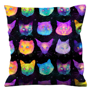 LISA FRANK CAT RAINBOW Cushion Case Cover LISA FRANK CAT RAINBOW Cushion Case Cover