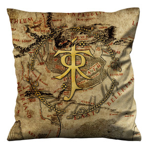 LORD OF THE RING MAP Cushion Case Cover LORD OF THE RING MAP Cushion Case Cover