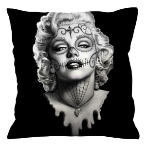 MARILYN MONROE SUGAR SKULL Cushion Case Cover MARILYN MONROE SUGAR SKULL Cushion Case Cover