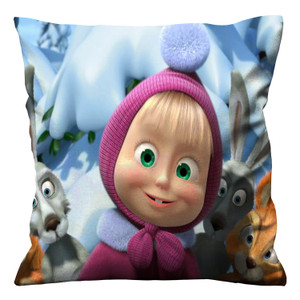 MASHA AND BUNNYS Cushion Case Cover MASHA AND BUNNYS Cushion Case Cover