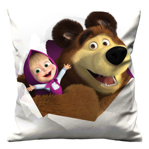 MASHA AND THE BEAR WHITE Cushion Case Cover MASHA AND THE BEAR WHITE Cushion Case Cover