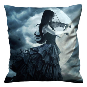 MUSIC VIOLIN AND MOON Cushion Case Cover