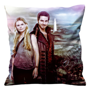 ONCE UPON A TIME HOOK AND EMMA Cushion Case Cover