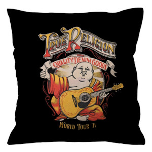 RED BIG BUDDHA TRUE RELIGION Cushion Case Cover RED BIG BUDDHA TRUE RELIGION Cushion Case Cover