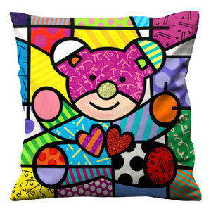 ROMERO BRITTO BEARS Cushion Case Cover ROMERO BRITTO BEARS Cushion Case Cover