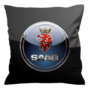 SAAB ON BLACK Cushion Case Cover SAAB ON BLACK Cushion Case Cover