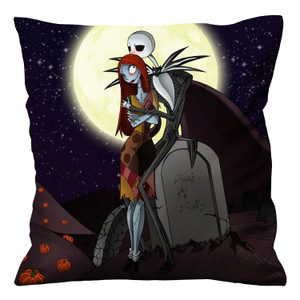 SALLY AND JACK NIGHTMARE BEFORE CHRISTMAS Cushion Case Cover