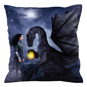 THE LOKI AND DRAGON Cushion Case Cover THE LOKI AND DRAGON Cushion Case Cover
