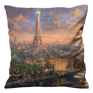 THOMAS KINKADE PARIS CITY OF LOVE Cushion Case Cover