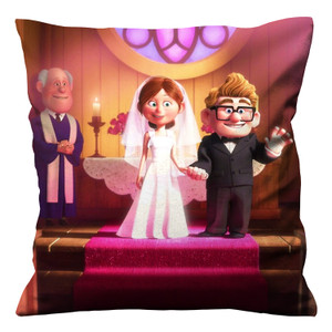 UP MOVIE CARL AND ELLIE WEDDING Cushion Case Cover