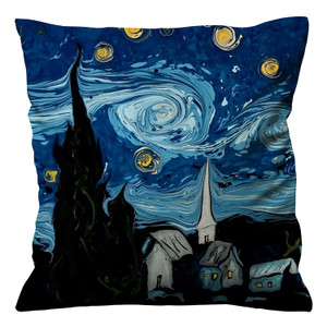 VAN GOGH STARRY NIGHT Cushion Case Cover VAN GOGH STARRY NIGHT Cushion Case Cover