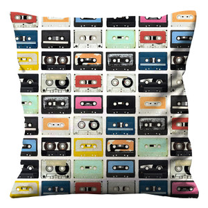 VINTAGE TAPE CASSETTE Cushion Case Cover
