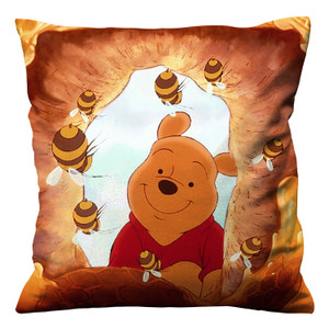 WINNIE THE POOH AND HONEY Cushion Case Cover WINNIE THE POOH AND HONEY Cushion Case Cover