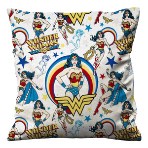 WONDER WOMAN RED RETRO COLLAGE Cushion Case Cover