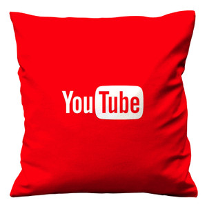 YOUTUBE RED LOGO Cushion Case Cover YOUTUBE RED LOGO Cushion Case Cover