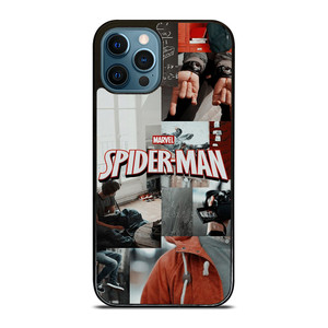 MARVEL SPIDERMAN LOGO COLAGE iPhone 12 Pro Max Case MARVEL SPIDERMAN LOGO COLAGE iPhone 12 Pro Max Case