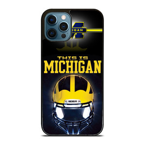 MICHIGAN WOLVERINES FOOTBALL iPhone 12 Pro Max Case MICHIGAN WOLVERINES FOOTBALL iPhone 12 Pro Max Case