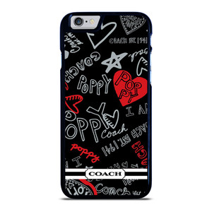 COACH NEW YORK POPPY BLACK iPhone 6 / 6S Case COACH NEW YORK POPPY BLACK iPhone 6 / 6S Case