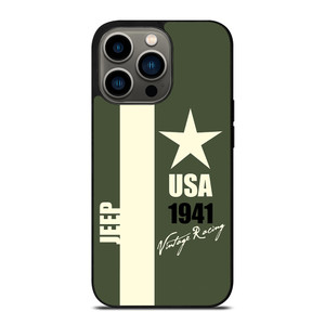 JEEP VINTAGE RACING USA iPhone 13 Pro Case JEEP VINTAGE RACING USA iPhone 13 Pro Case