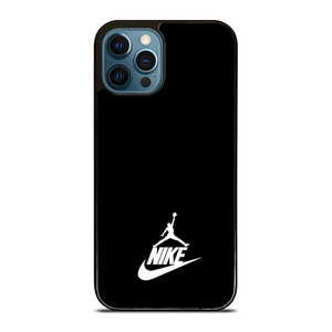 NIKE AIR JORDAN SIMPLE LOGO BLACK iPhone 12 Pro Max Case NIKE AIR JORDAN SIMPLE LOGO BLACK iPhone 12 Pro Max Case